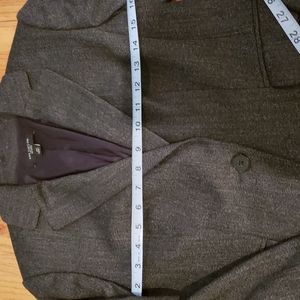EUC Ann Taylor Gray Wool Blazer Sz 4P